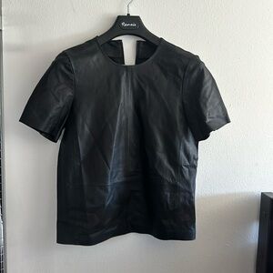 BNWOT. Black leather top truth and pride